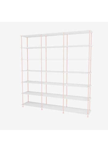 Montana - Shelving system - Montana Free 666000 - Frame: Ruby - 214-NewWhitestructure