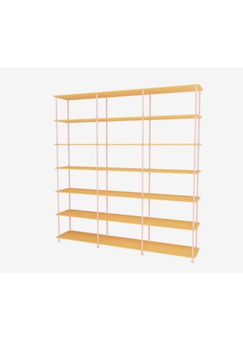 Montana - Shelving system - Montana Free 666000 - Frame: Ruby - 233-AcaciaStructure