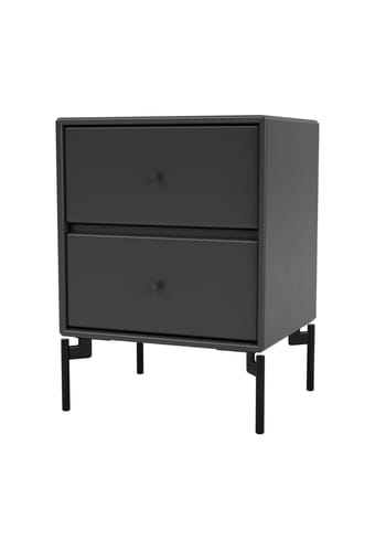 Montana - Bedside table - DRIFT - With black legs - Anthracite