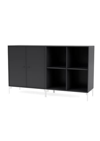 Montana - Credenza - PAIR - With white legs - Anthracite