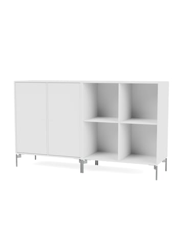 Montana - Sideboard - PAIR - With chrome legs - New White