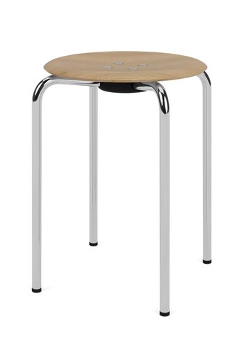 Montana - Kruk - KEVI 2051 Stool - Oak / Chrome