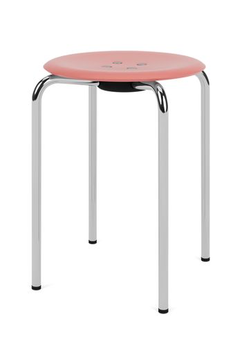 Montana - Kruk - KEVI 2051 Stool - Rhubarb / Chrome