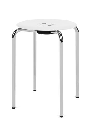 Montana - Hocker - KEVI 2051 Stool - Snow / Chrome