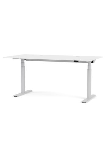 Montana - Skrivebord - HILOW2160 Work Desk - Snow / Aluminium