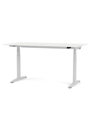 Montana - Skrivebord - HILOW3G160 Work Desk - Snow / Aluminium