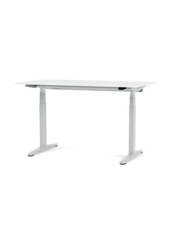 Montana - Skrivebord - HIO3H140 Work Desk - Snow / Aluminium