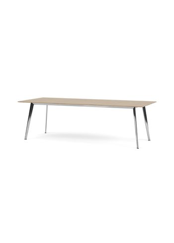 Montana - Jídelní stůl - JW Table JW2410 - Solid Oak / Polished Aluminium