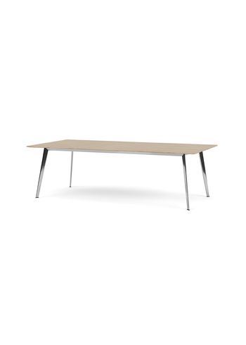Montana - Jídelní stůl - JW Table JW2412 - Solid Oak / Polished Aluminium