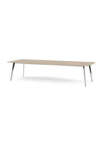 Montana - Jídelní stůl - JW Table JW3212 - Solid Oak / Polished Aluminium
