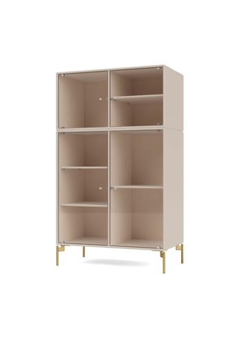 Montana - Display cabinet - Ripple Cabinet III - With Brass Legs - Clay