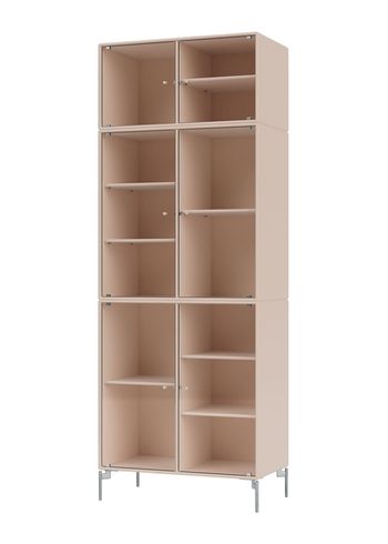 Montana - Display cabinet - Ripple IV - With Chrome Legs - Clay