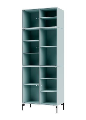 Montana - Display cabinet - Ripple IV - With Black Legs - Flint