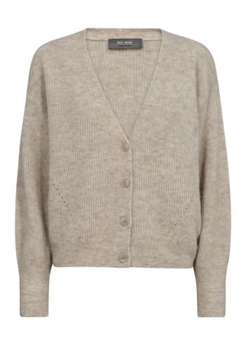 Mos Mosh - Cardigan - MMThora V-Neck Knit Cardigan - Feather Gray