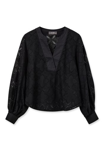 Mos Mosh - Blus - MMYen Lace Blouse - Black