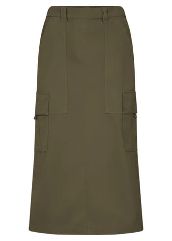 Mos Mosh - Jupe - MMBreden Cargo Skirt - Dusty Olive