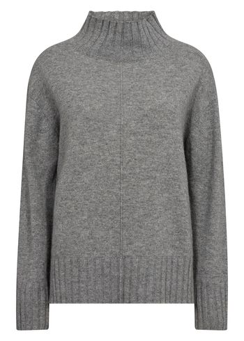 Mos Mosh - Strickware - MMAima Cashmere Highneck Knit - Sharkskin