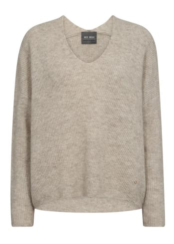 Mos Mosh - Stickat - MMThora V-neck Knit - Feather Gray