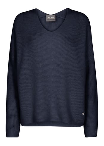 Mos Mosh - Tricotar - MMThora V-neck Knit - Salute Navy