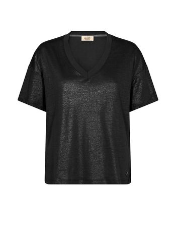 Mos Mosh - T-shirt - Casa V-SS Foil Tee - Black