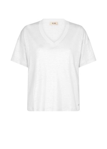 Mos Mosh - T-shirt - Casa V-SS Foil Tee - White