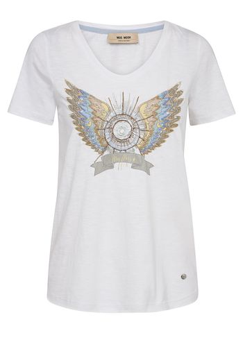 Mos Mosh - Maglietta - MMGethi Deco Tee - White