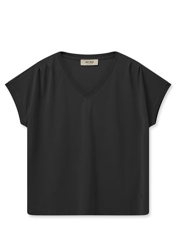 Mos Mosh - Camiseta - MMTekis V-neck Tee - Black