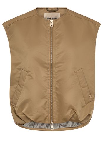 Mos Mosh - Väst - MMKura Solid Waistcoat - Sesame