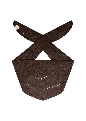 MP Denmark - Teplá šála - Helsinki Small Scarf - Brown Melange