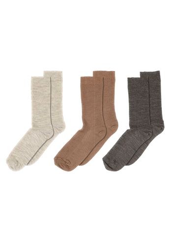 MP Denmark - Socks - 3-pack - Coca Mocha