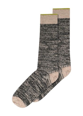 MP Denmark - Strumpor - Ulrika Long Socks - Dark Grey Melange