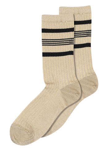 MP Denmark - Socks - Nohl Glitter Socks - Beige Tan (col. 753)