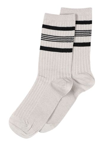 MP Denmark - Socks - Nohl Glitter Socks - Light Grey (725)