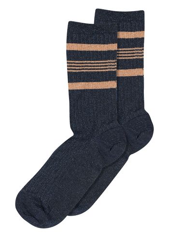 MP Denmark - Socks - Nohl Glitter Socks - Navy Blue (col. 4056)