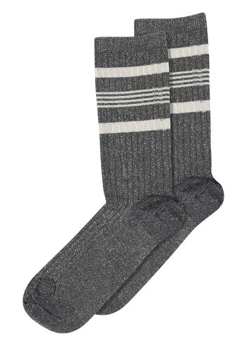 MP Denmark - Socks - Nohl Glitter Socks - Silver Grey (col. 146)