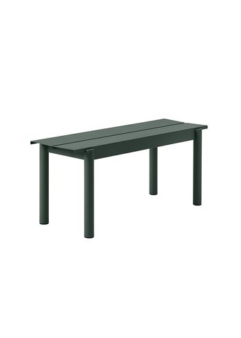 Muuto - Ławka - Linear Steel Bench - Dark Green
