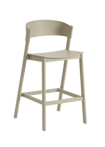 Muuto - Bar stool - Cover Counter Stool - Dark Beige