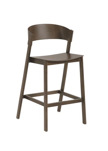Muuto - Sgabello - Cover Counter Stool - Stained Dark Brown Oak