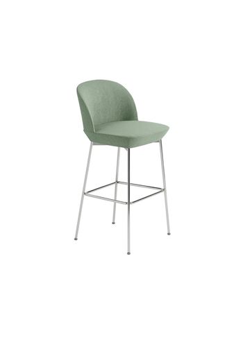 Muuto - stołek barowy - Oslo Bar Chair - Chrome / Still 941