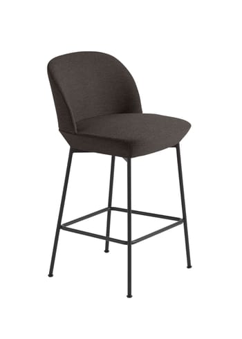 Muuto - stołek barowy - Oslo Counter Chair - Ocean 50 / Anthracite
