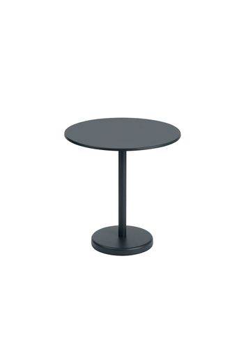 Muuto - Consiglio - Linear Café Steel Table - Black - Round