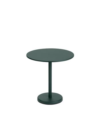 Muuto - Conselho - Linear Café Steel Table - Dark Green - Round