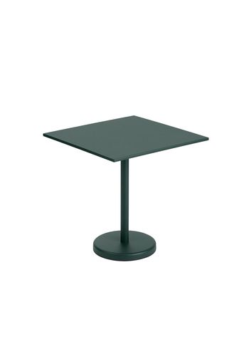 Muuto - Conselho - Linear Café Steel Table - Dark Green - Square