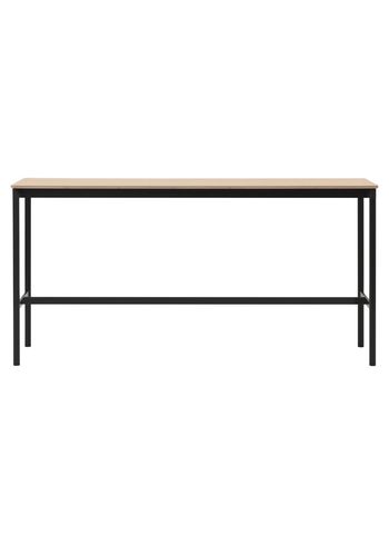 Muuto - Bord - Base High Table - Black/Oak Veneer/Plywood