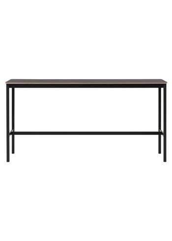 Muuto - Bord - Base High Table - Black/Black Linoleum/Plywood