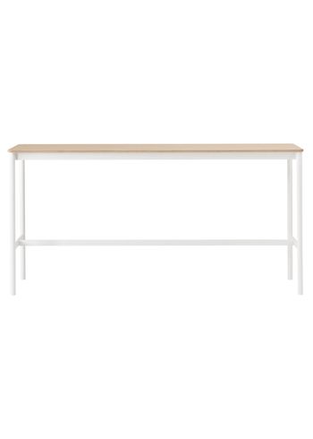 Muuto - Bord - Base High Table - White/Oak Veneer/Plywood