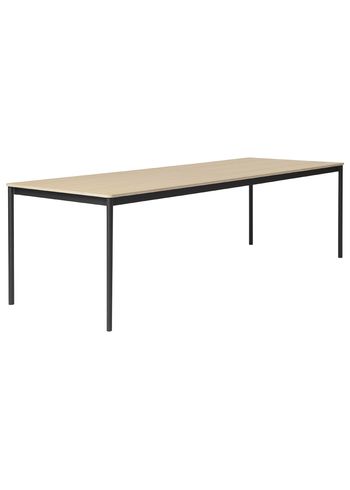 Muuto - Tabela - Base Table - Black / Oak Veneer / Plywood