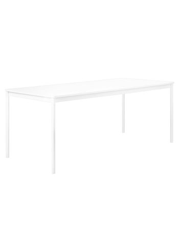 Muuto - Conseil d'administration - Base Table - White / White Laminate / ABS
