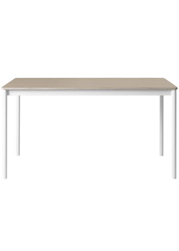 Muuto - Tabela - Base Table - White / Oak Veneer / Plywood