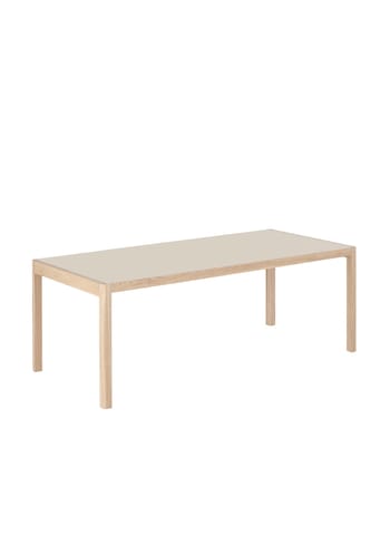 Muuto - Junta - Workshop Table - Muuto - Warm Grey Linoleum/Oak - Large